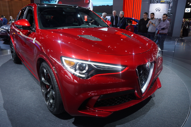 Crowds of adoring hype-men are standard with every Stelvio.
